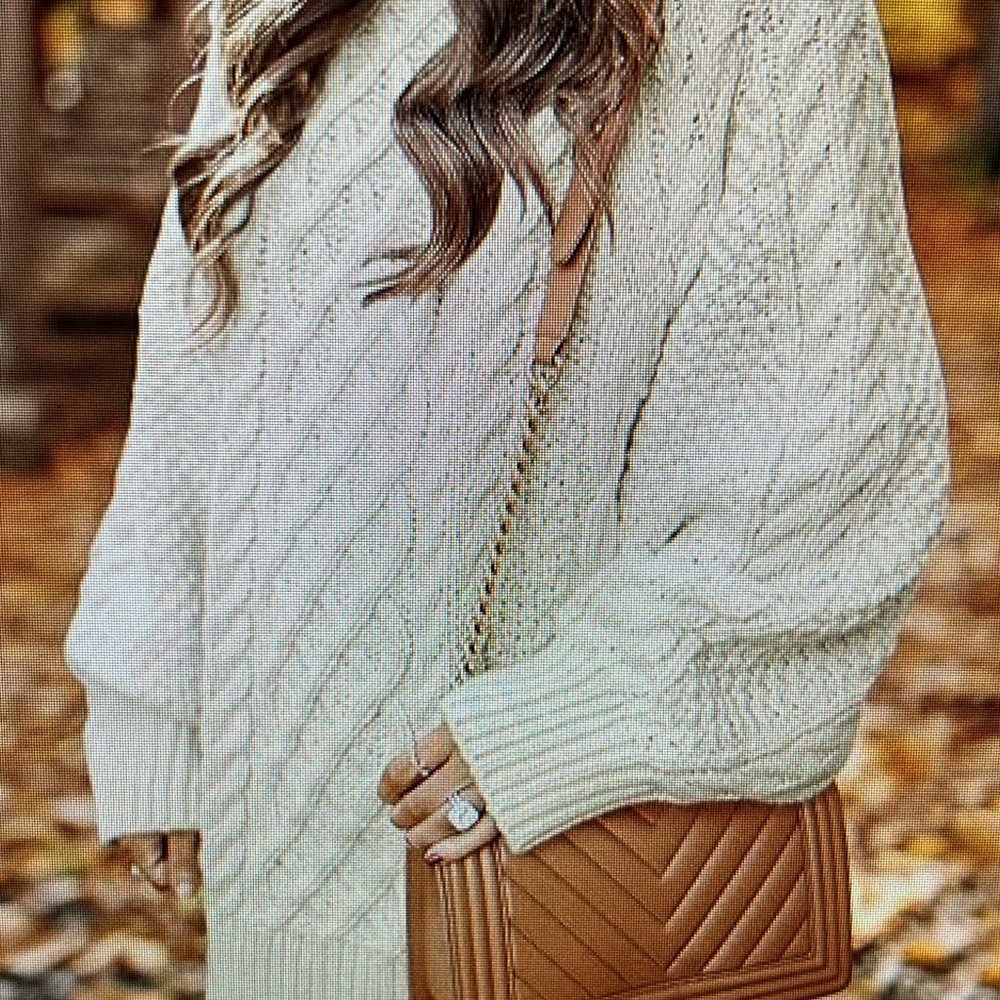 Brand new with tags, off white sweater dress.